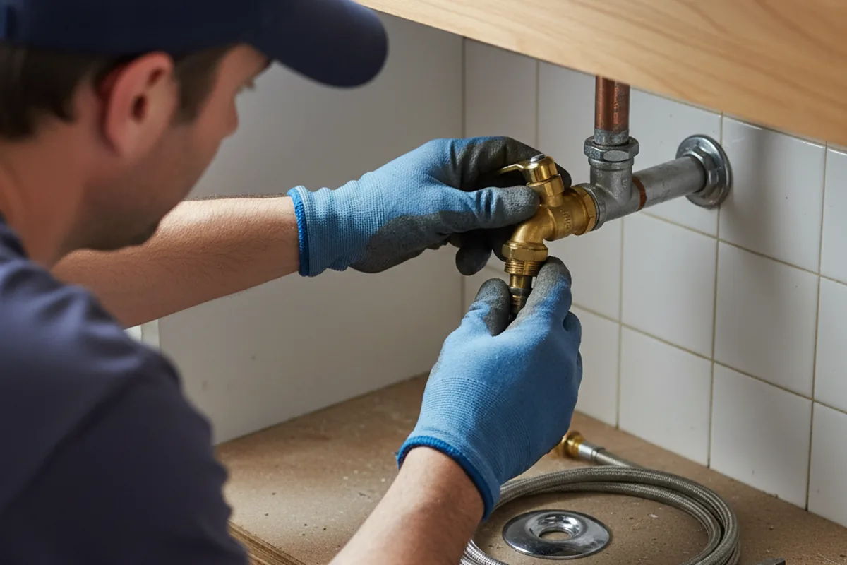 Shutoff valve and fitting work during Faucet and Fixture Repair in Sunny Side